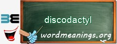 WordMeaning blackboard for discodactyl